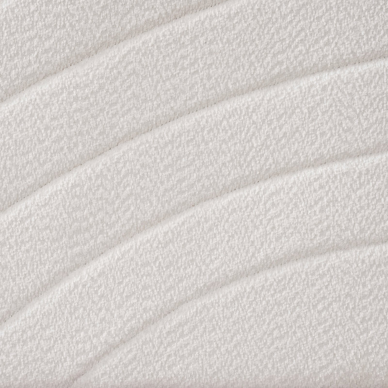 Lit avec tête de lit en tissu Boucle, Grand