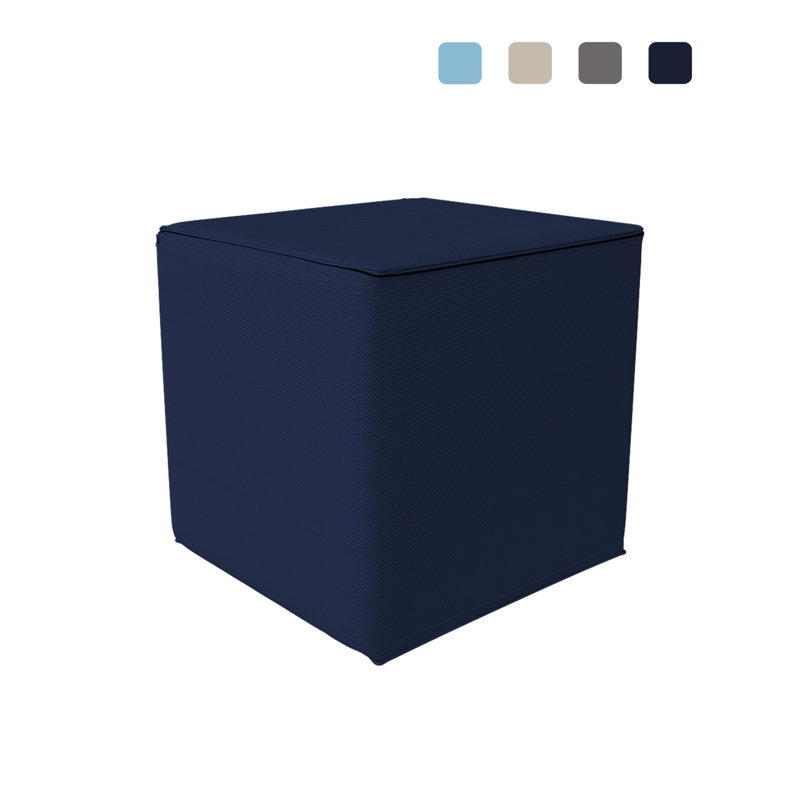 Outdoor Seating Cushion Cover, 17" W x 17" D, Navy