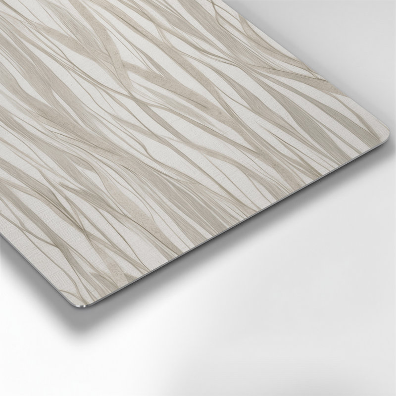 Minimalisme 19, art mural gris en métal, H 11 po x l 14 po