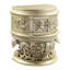 Table de chevet 2 tiroirs en argent champagne