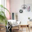 Lampe suspendue pliable en métal noir
