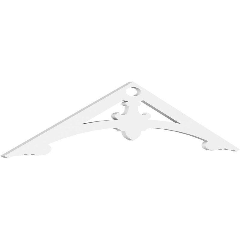 Sellek Architectural Grade PVC Gable, 15" H x 60" W x 1" D, 5/12