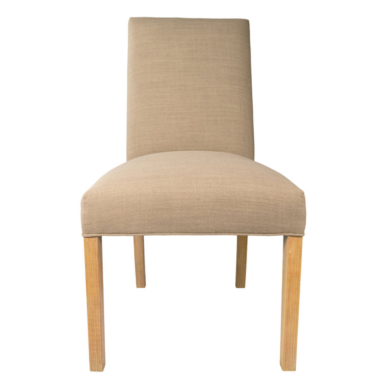 Aulait 19'' H Upholstered Dining Chair, Pebble
