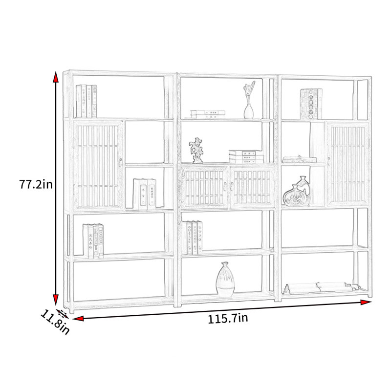 Nouvelle bibliothèque de style minimaliste chinois