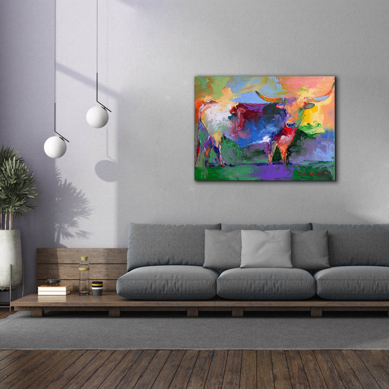 «Bull» par Richard Wallich, H 40 po x l 54 po x P 1,5 po