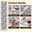 Papier peint adhésif auto-adhésif en PVC, adhésif mural amovible avec fleurs luxueuses de fleurs d'eucalyptus pastel, imperméable pour la décoration intérieure - rouleau