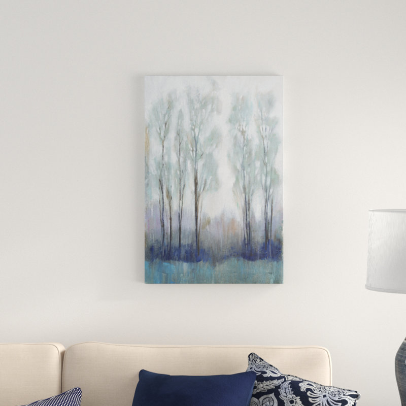 «Through the Clearing II», peinture sur toile, H 30 po x l 20 po x P 1,25 po, Toile tendue