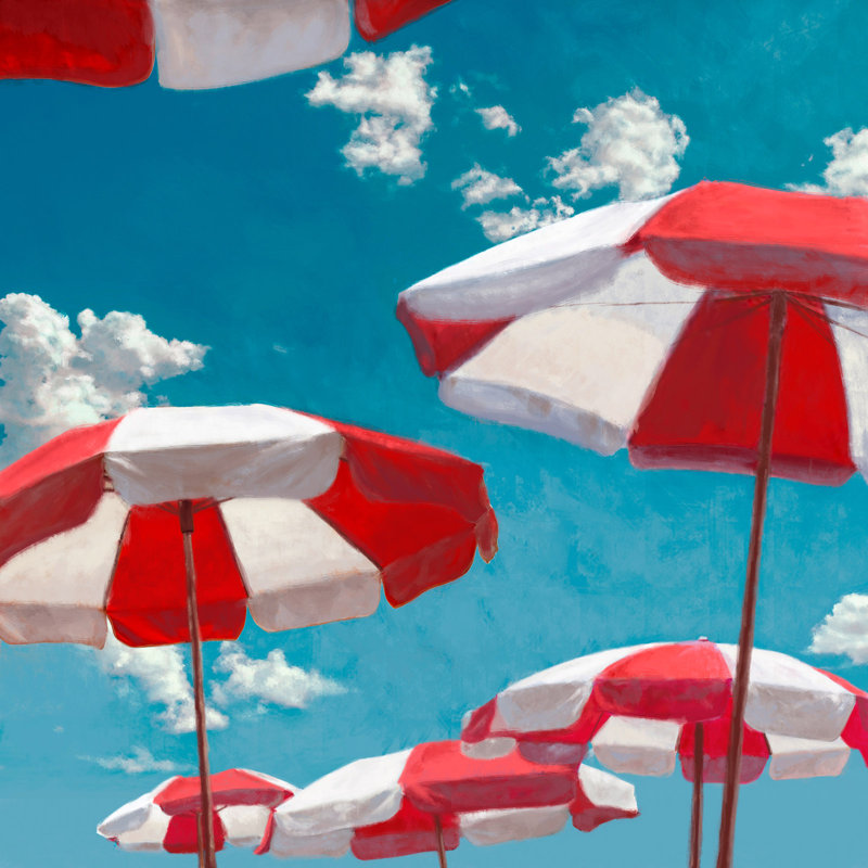 Beach Life II by Dario Marzi - Wrapped Canvas Art Prints, 70cm H x 70cm W x 4cm D