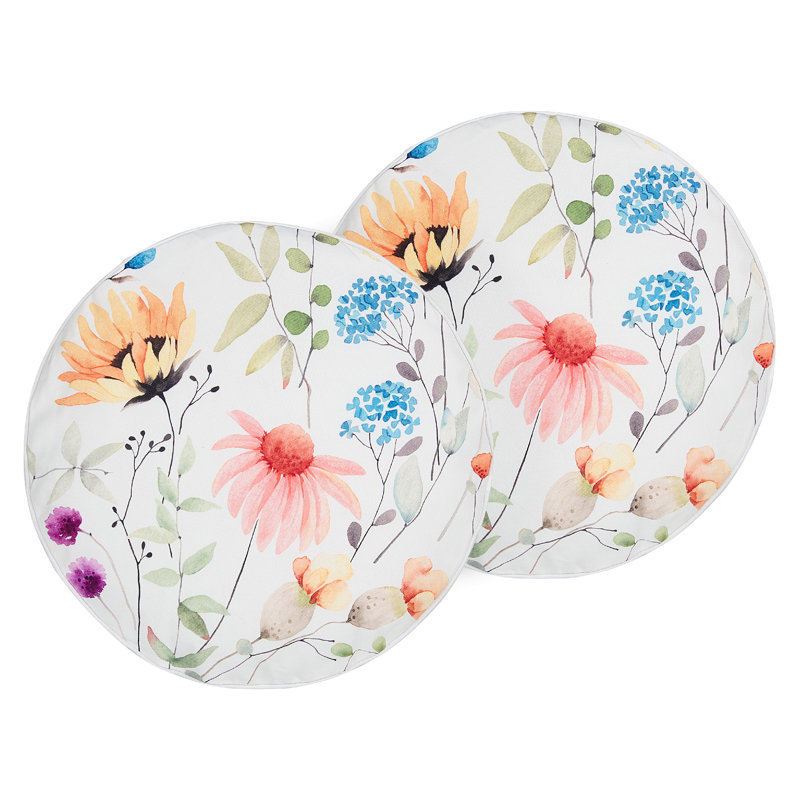 MONESI Floral Circular Throw Cushion