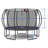 YC 12FT Trampoline Pumpkin- Ladder-Black Red