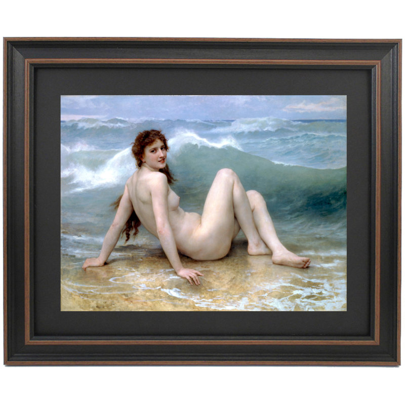 La Vague par William-Adolphe Bouguereau, H 29 po x l 36 po