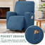 Housse pour fauteuil inclinable à coussins carrés/rectangulaires-971991231