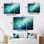 Turquoise Tranquility IX - 3 pièces sans cadre sur métal-105997797-105997801