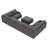 Anureet Modular U-Shaped Sectional with Storage Ottoman-378332568