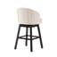 Tabouret tournant à 360 degrés avec garniture cloutée, ensemble de 2