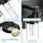 3-Light Vanity Lights, Bathroom Light Fixture, LED Dimmable Modern Wall Lighting Over Mirror With Bubble And Clear Glass Shade For Hallway, Bedroom. (Integrated LED Bulbs Included)-1799342446