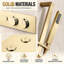 Robinet de douche thermostatique avec valve brute