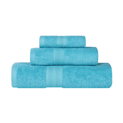 Asleigh 3-Piece Chevron Cotton Towel Set