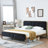 Nelsie Upholstered Platform Bed with Velvet Tufted Headboard-1002191325-996180396