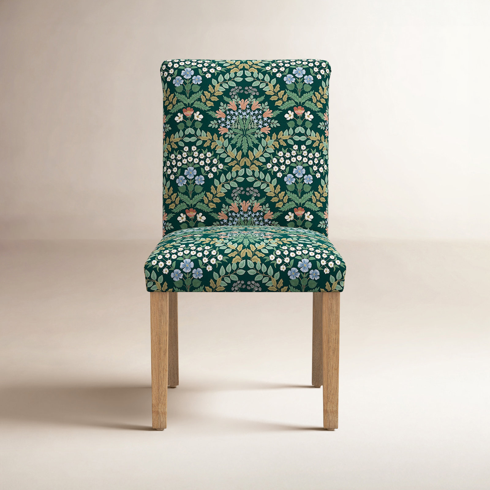 Rifle Paper Co. x Cloth & Company Lorraine Dining Chair, Emerald Bramble
