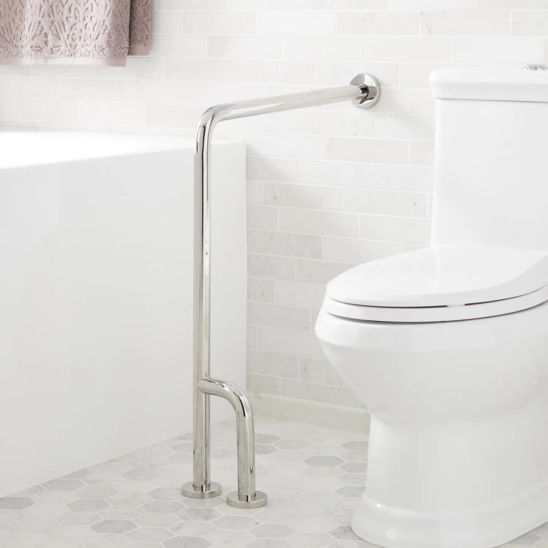 23" Pickens Wall-to-Floor Grab Bar Signature Hardware 