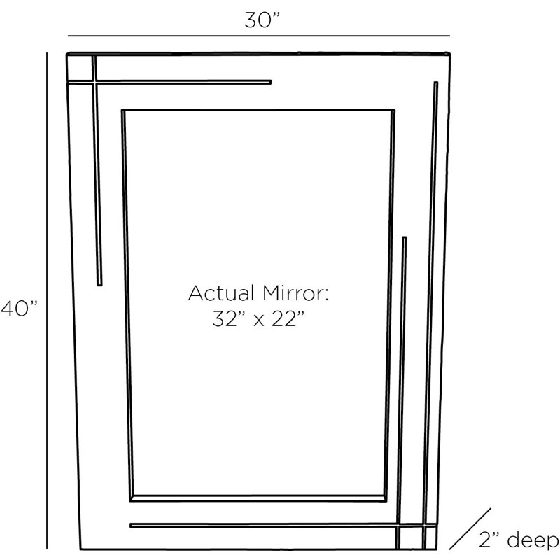 Yvette Rectangle Mirror