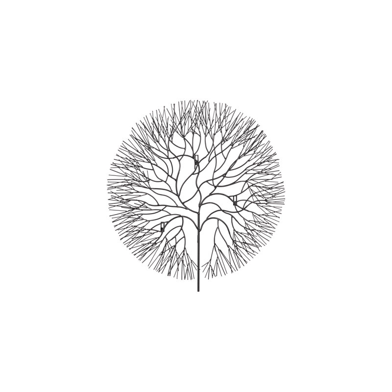 Wire Tree Wall Décor, 30" H x 28" W x 1" D