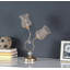 Lampe de table en métal Floral Trumpet Glam