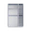Brendle 3 Door Mirror Wardrobe - High Gloss Finish, Soft Close Doors, Full-Length Mirror, Polished Metal Handles-1251823676