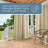 Ensemble de 2 rideaux à œillets TOWN & COUNTRY BASICS Cabana pour intérieur et extérieur-20584540-48004396