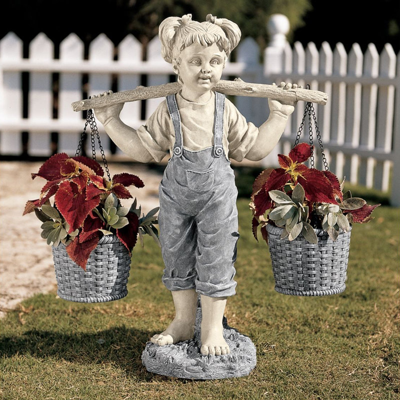 Flowers for Felicity Garden Statue