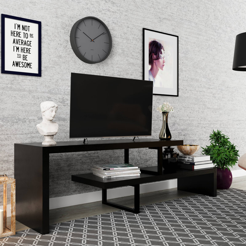 Meuble télé moderne minimaliste Orford, Ébène