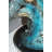 Metal Mermaid 43 Inch Holding a Shell Fountain, Snowhill Bronze Polychrome Statue, 14"Lx 24"W x 43"H