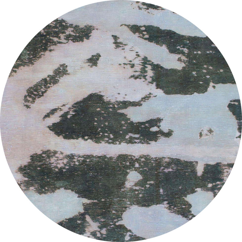 Abstract Indoor Rug, Round 7'