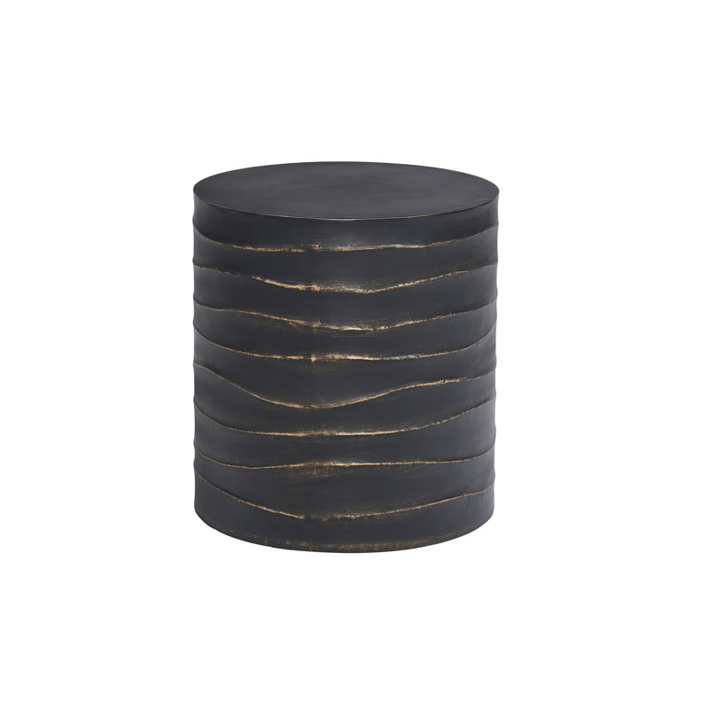 Table d'appoint Karrell, Noir, Noir