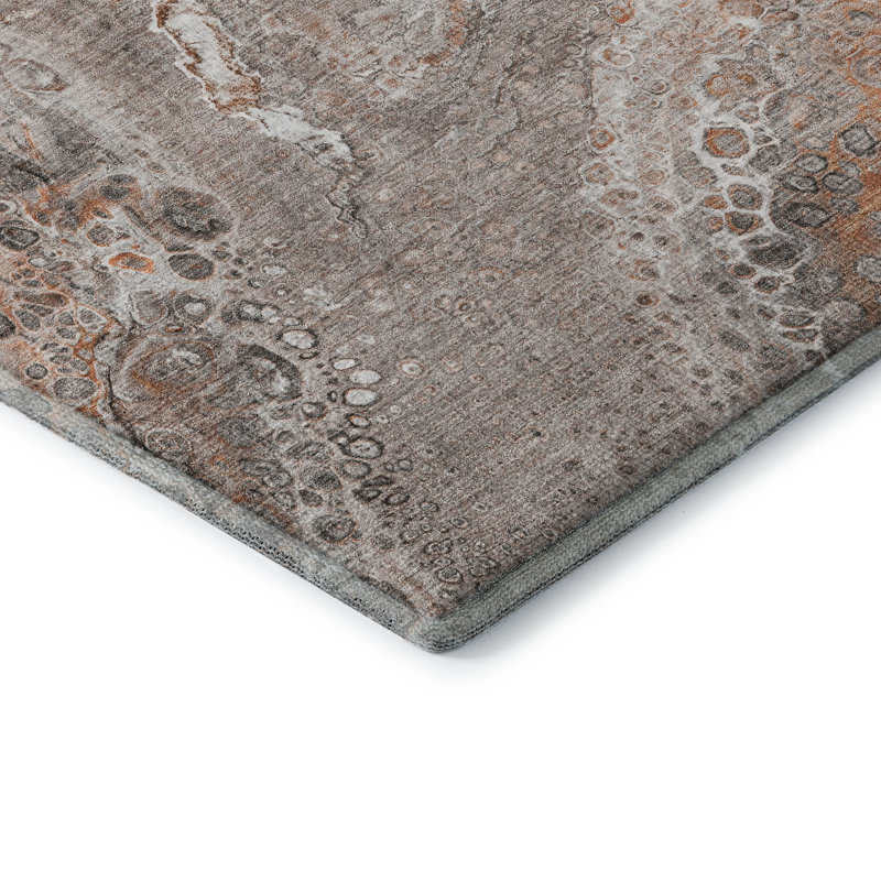 Tapis terre cuite lavable à la machine de qualité supérieure AMF588, Rectangle 5 pi x 7 pi 6 po