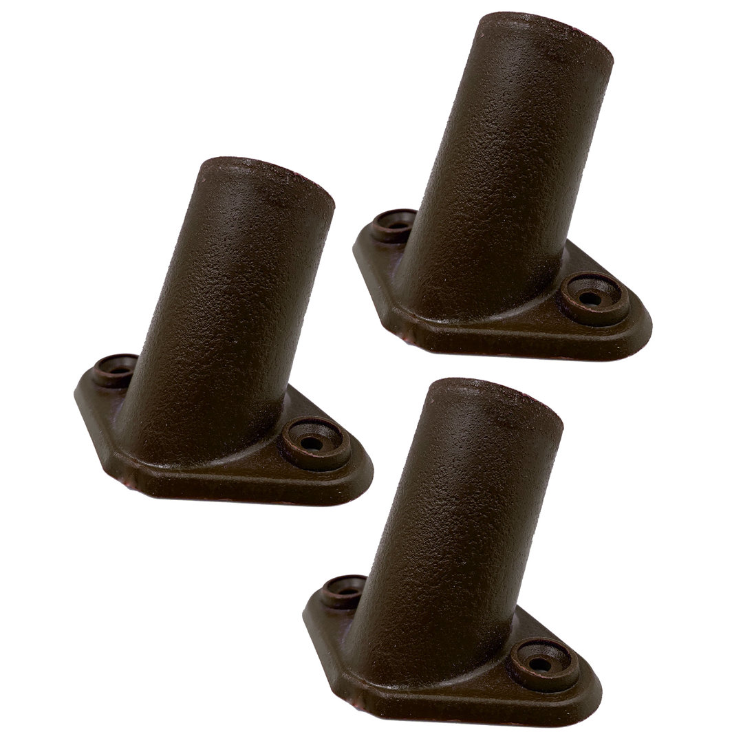 3-Pack Heavy Duty Plastic Broom Brackets Secure Handle Fixings