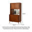 Armoire de rangement scandinave en bouleau rétro