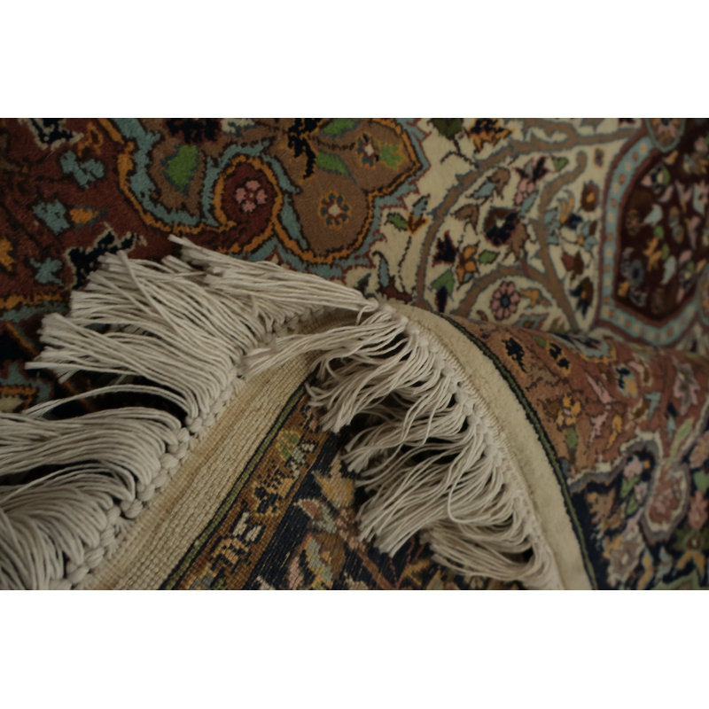 Tapis sophistiqué à teinture végétale 3x6
