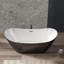 Freestanding Bathtub 59/67 inch Acrylic Soaking Tub with Chrome Drain and Overflow, Compact Modern Bath for Bathroom Upgrade and Relaxing Home Spa Experience-1184718168