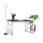 Bureau en MDF / chrome brun