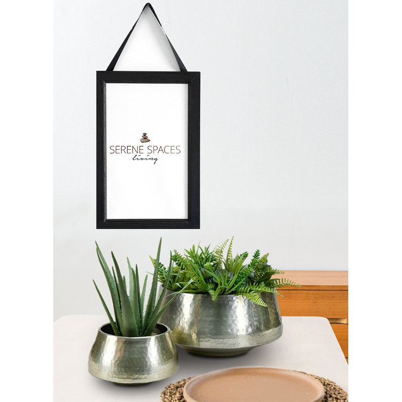 Mandeville Metal Pot Planter, 5" x 9" x 9"