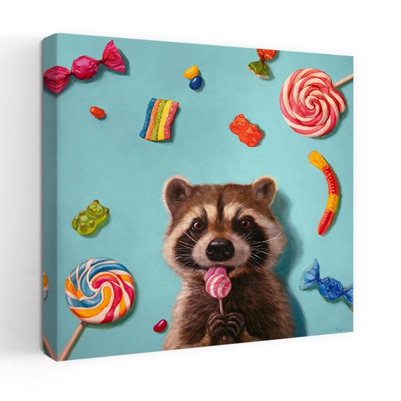 Art urbain contemporain Sweet Tooth, H 18 po x l 18 po