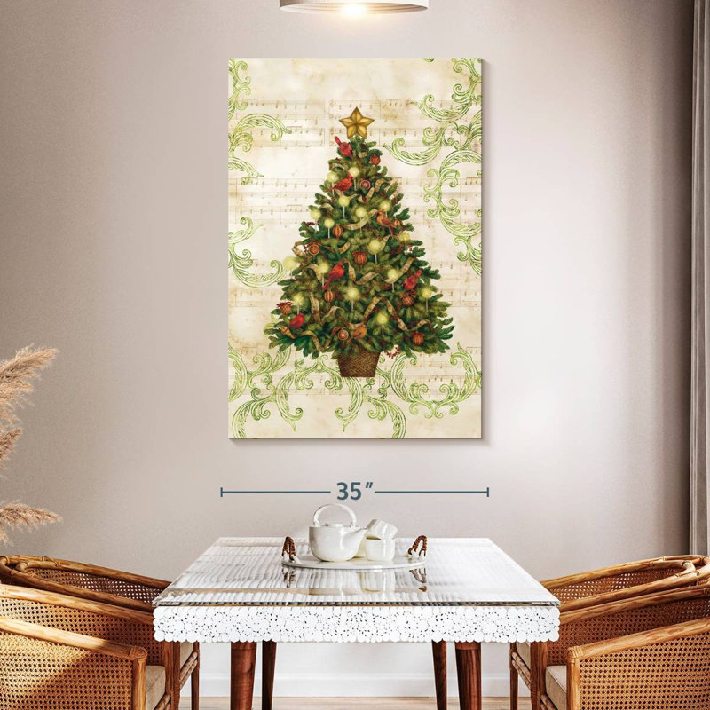 Lelend Christmas Past Tree, 51" H x 34" W