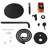 Shower Systems, 12" Rainfall Round Head And Handle Set, Shower Faucet Combo Kits, Wall Mounted Shower Fixtures-111011199