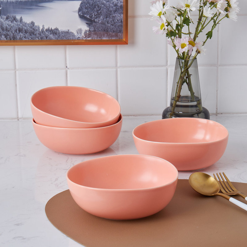 Ensemble de bols en porcelaine Stone Lain Delilah, Pêche
