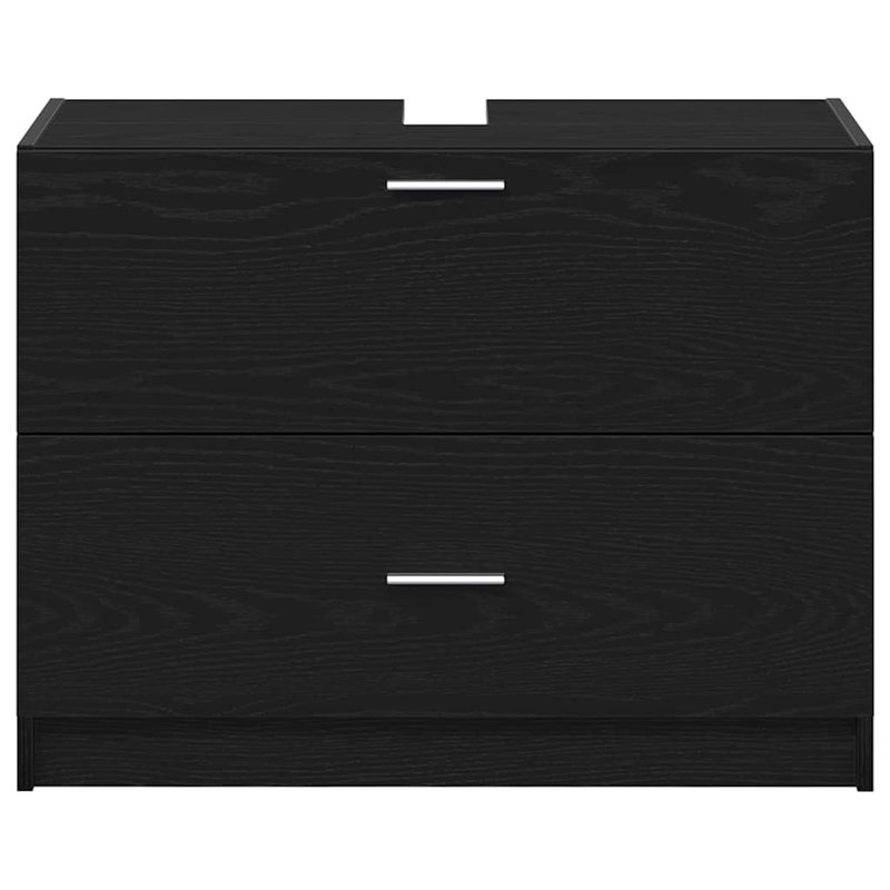 78Cm Single Bathroom Vanity Base Only, Black Oak