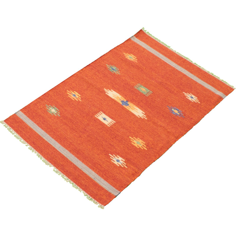 Iron Acton Wool Geometric Indoor Rug, Rectangle 4' x 5'9"