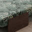 Coussin convertible 59,06 po en mélange de lin vert-129855403