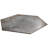 Angela Harris Fremont 20" Hex Porcelain Metallic Look Floor and Wall Tile (10.11 SQFT / Case)-83711027